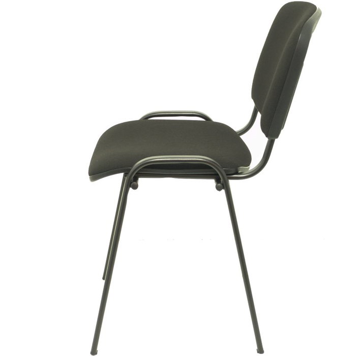 PIQUERAS Y CRESPO Alcaraz Silla Confidente Apilable con Asiento Tapizado ARAN Negro PIQUERAS Y CRESPO Alcaraz Silla Confidente Apilable con Asiento Tapizado ARAN Negro